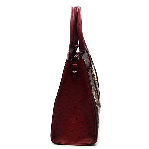 Queen Bee Stripe Leopard Satchel & Wallet Set - Picture 7 of 15